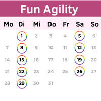 Buchungskalender für Fun Agility