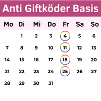 Buchungskalender Anti Giftködertraining Basis
