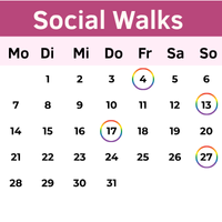 Buchungskalender für Social Walks Buchungskalender für Social Walks